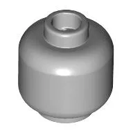 Minifig Head Merman, Fish Eyes, Green Lips Print [Blocked Open Stud]