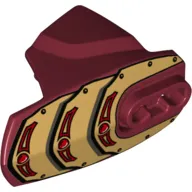 Large Figure Limb Cover, Size 5, Armor with Ball Joint Socket with Gold Armor Print