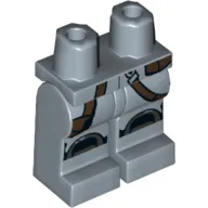 Hips and Sand Blue Legs with Silver Knee Pads and Dark Brown Bag and Belt Print