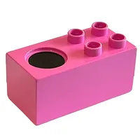 Duplo Stove 2 x 4 x 2 1/2 with 4 Studs and Black Burner Print