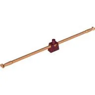 Torso with Dark Red Vest, Gold Buttons print, Nougat Long Rubber Arms, Hands