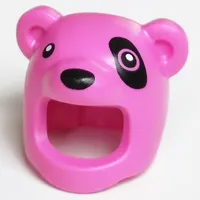 Costume / Mask, Bear, Face Opening with Black Eyes and Eyepatch Print