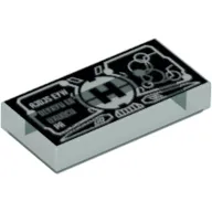 Tile 1 x 2 with Hero Factory HUD / Wrist Computer Print