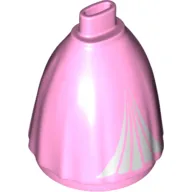 Minidoll Skirt Full with No Hips or Feet and 5 Section White Inset Print (Ariel)