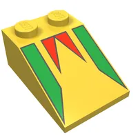 Slope 33° 3 x 2 with Freestyle Flag Print