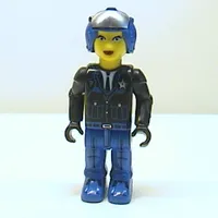 Juniors Midifig, Police - Blue Legs, Black Jacket, Blue Helmet [Female]