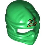 Wrap with Forehead Ridge and Gold Asian Character Print (Lloyd)