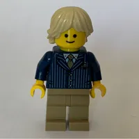 Dark Blue Torso, Jacket, Dark Tan Legs, Tan Hair