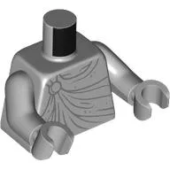 Torso, Statue, Robe/Toga, Button print, Light Bluish Gray Arms and Hands