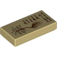 Tile 1 x 2 with Plant, Recipe print