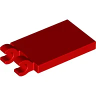 Tile Special 2 x 3 with 2 Clips without Tab between Clips