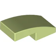 Slope Curved 2 x 1 No Studs [1/2 Bow]
