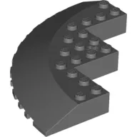 Brick Round Corner 10 x 10 with Slope 33° Edge, Axle Hole, Facet Cutout