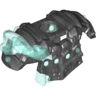 Minifig Neckwear Shoulder Armour With Trans Light Blue Ice