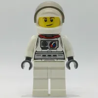Test Pilot, White Astronaut Suit, White Helmet with Visor