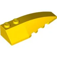 Brick Wedged, Curved 6 x 2 Right, Inner Ridges