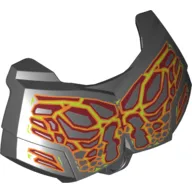 Large Figure Chest Cover, Armour Small with Red, Orange and Yellow Lava Print