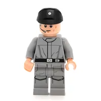 Imperial Crew, Light Bluish Gray Uniform, Black Cap, Closed Mouth