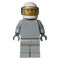 Star Justice Astronaut, Beard Stubble, Plain Light Bluish Gray