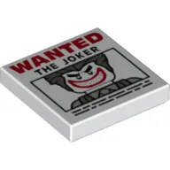 Tile 2 x 2 with 'WANTED THE JOKER' Poster Print