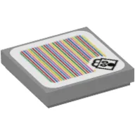 Tile 2 x 2 with Scaredy Rat and Barcode Print (Sticker)