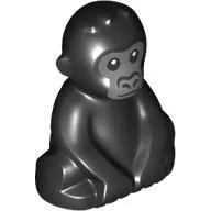 Animal, Gorilla, Baby with Dark Bluish Grey Face print
