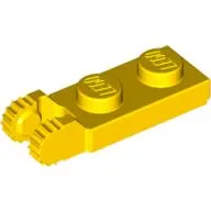 Hinge Plate 1 x 2 Locking with 2 Fingers On End, with Groove, 9 Teeth