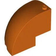 Brick Round Corner 5 x 5 x 3 1/3 Quarter Dome Top [Plain]