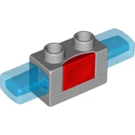 Duplo Siren with Light & Sound, 1 x 2 Base with Red Button