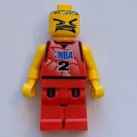 Basketball Player, Red  Torso, Red Legs #2