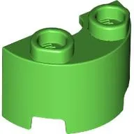 Brick Round, Half 1 x 2