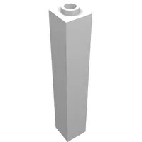 Brick 1 x 1 x 5 with Blocked Open or Hollow Stud