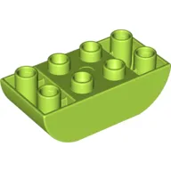 Duplo Brick 2 x 4 Curved Bottom