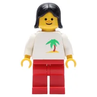 White Torso, Red Legs, Black Hair, Freckles