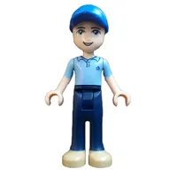 Andrew - Medium Blue Shirt, Dark Blue Trousers, Cap