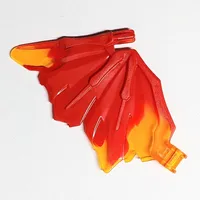 Creature Body Part, Dragon Wing 9 x 6 with Marbled Red Pattern