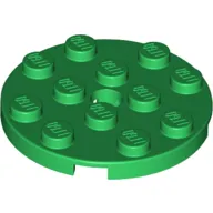Plate Round 4 x 4 with Pin Hole