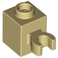 Brick Special 1 x 1 with Clip Vertical [Open O Clip, Hollow Stud]