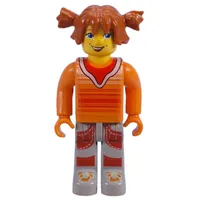 Juniors Midifig, Tina, Orange Torso, Light Gray Legs