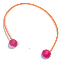 Clikits Cord, Jelly String, 165mm, with Trans-Dark Pink Caps, Side Attachment