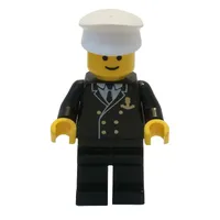 Admiral - Black Jacket, Black Legs, White Hat (3626a Head)