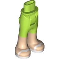 Minidoll Hips and Trousers with Back Pockets and White Sandals