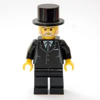 Sleigh Driver, Black Suit, Top Hat