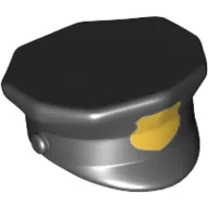 Hat, Police with Gold Badge Print