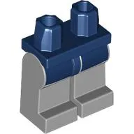 Hips and Light Bluish Gray Legs with Dark Blue Shorts, White Trim print