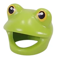 Costume / Mask, Frog with Black Eyes