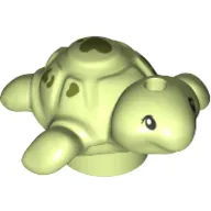 Animal, Turtle, Baby with Olive Green Hearts