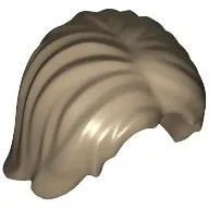 Hair Mid-Length Tousled with Center Part