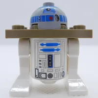 Astromech Droid, R2-D2, Light Bluish Gray Dome, Dark Tan Serving Tray