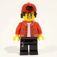 Jack Davids, Red Jacket with Backwards Red Cap